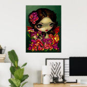 Snapdragon Fairy ART PRINT-fantasierapentbloemen Poster (Thuiskantoor)