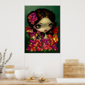 Snapdragon Fairy ART PRINT-fantasierapentbloemen Poster (Keuken)