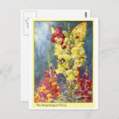 Snapdragon Fairy Briefkaart (Voorkant / Achterkant)
