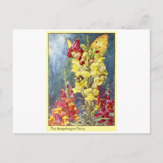 Snapdragon Fairy Briefkaart (Voorkant)
