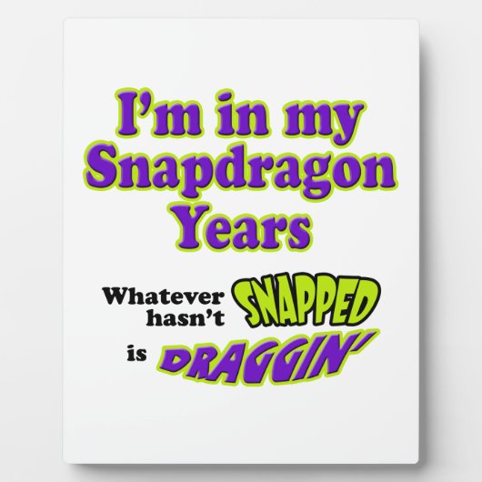 Snapdragon jaren fotoplaat (Voorkant)