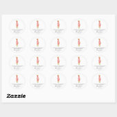 Snapdragon Memorial Funeral Seed Pakket Ronde Sticker (Vel)