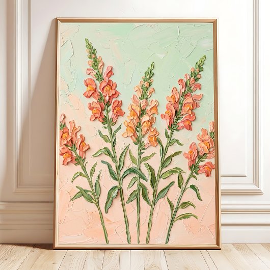 Snapdragon Modern Minimalistische Wandkunst - Fijn Poster