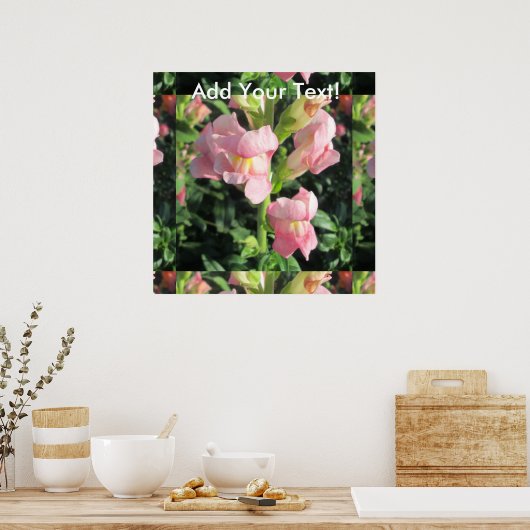 Snapdragon roze ventilator poster (Keuken)