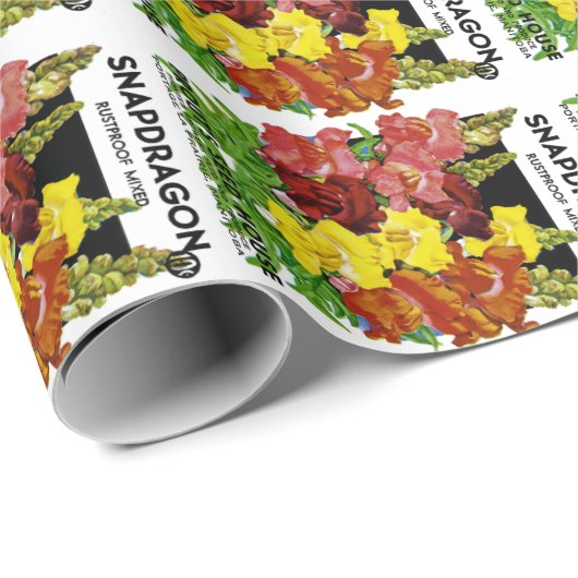 Snapdragon Seed Packet Cadeaupapier (Rol Hoek)