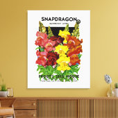 Snapdragon  Seed Packet Canvas Afdruk (Insitu (Woonkamer))