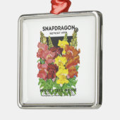 Snapdragon  Seed Packet Metalen Ornament (Links)