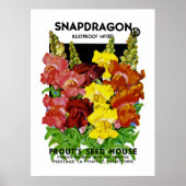 Snapdragon Seed Packet Poster (Voorkant)