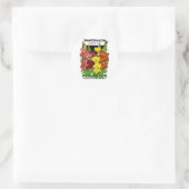 Snapdragon  Seed Packet Ronde Sticker (Tas)