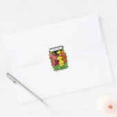 Snapdragon  Seed Packet Ronde Sticker (Envelop)
