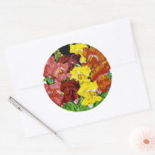 Snapdragon  Seed Packet Ronde Sticker (Envelop)