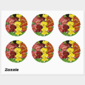 Snapdragon  Seed Packet Ronde Sticker (Vel)