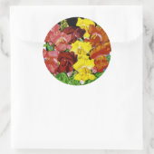 Snapdragon  Seed Packet Ronde Sticker (Tas)