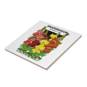 Snapdragon  Seed Packet Tegeltje (Zijkant)