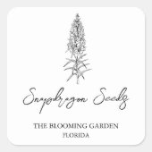 Snapdragon Seeds label (Voorkant)