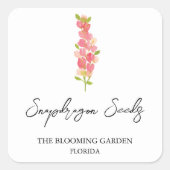 Snapdragon Seeds label (Voorkant)