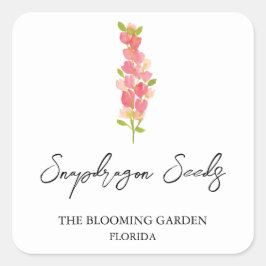 Snapdragon Seeds label