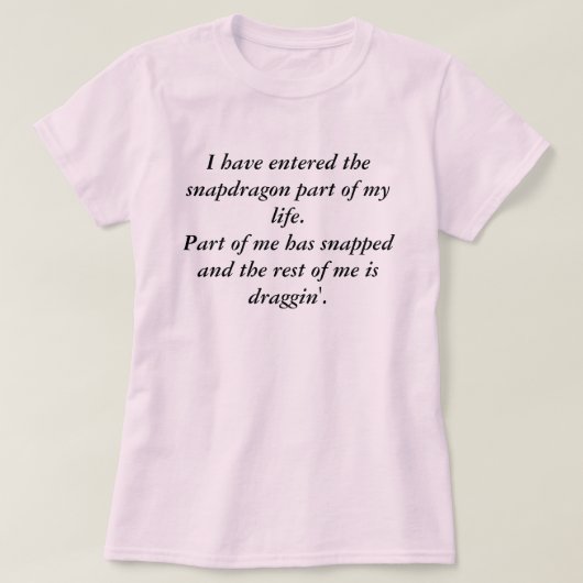 Snapdragon T-shirt (Design voorkant)