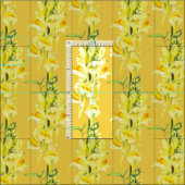 Snapdragon waterverf botanische kunstbloem stof (Delen)