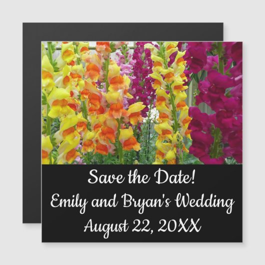 Snapdragons Colorful Floral (Voorkant / Achterkant)