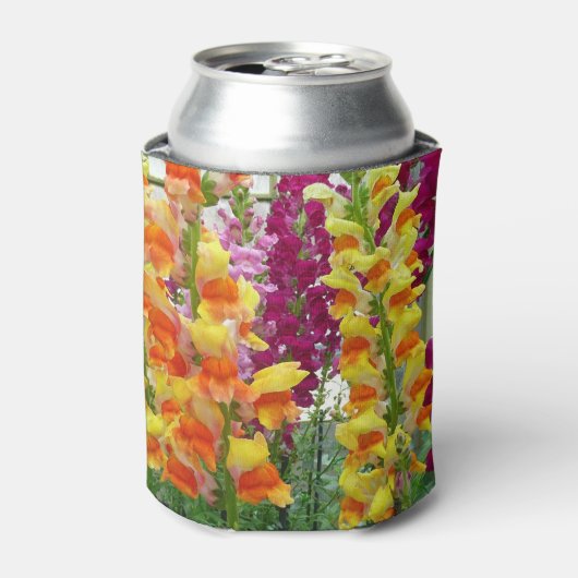 Snapdragons Colorful Floral Blikjeskoeler (Blikje Voorkant)