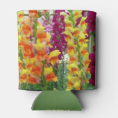 Snapdragons Colorful Floral Blikjeskoeler (Achterkant)