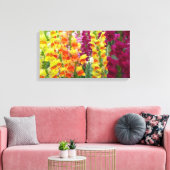 Snapdragons Colorful Floral Canvas Afdruk (Insitu (Woonkamer))