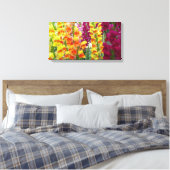 Snapdragons Colorful Floral Canvas Afdruk (Insitu (Slaapkamer))