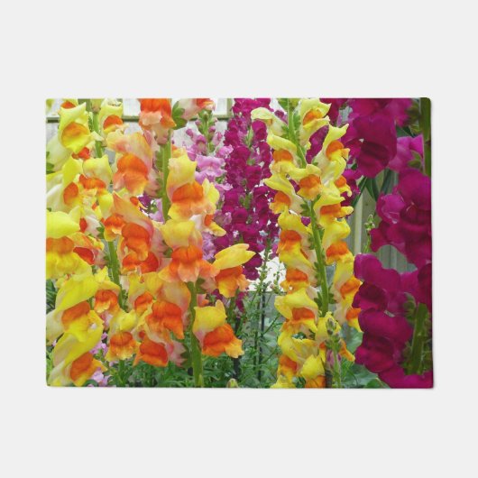 Snapdragons Colorful Floral Deurmat (Voorkant)