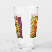 Snapdragons Colorful Floral Glas (Rechts)