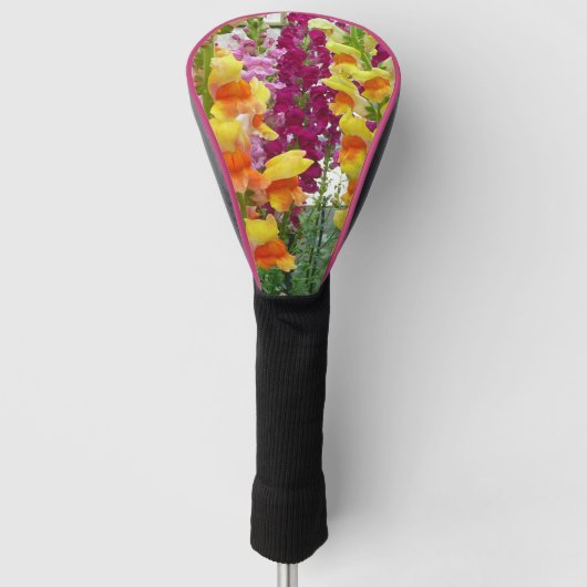 Snapdragons Colorful Floral Golfheadcover (Voorkant)