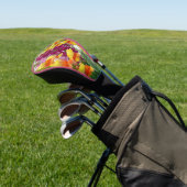 Snapdragons Colorful Floral Golfheadcover (Insitu)