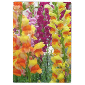 Snapdragons Colorful Floral Klembord (Achterkant)