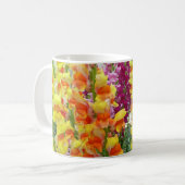 Snapdragons Colorful Floral Koffiemok (Voorkant links)