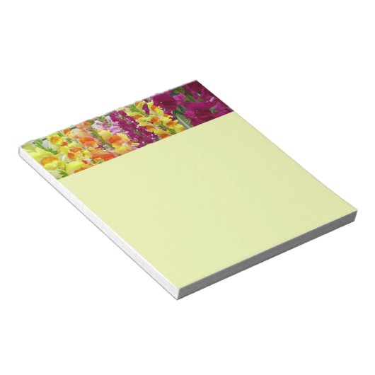 Snapdragons Colorful Floral Notitieblok (Schuin)