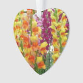 Snapdragons Colorful Floral Ornament (voorkant)