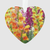 Snapdragons Colorful Floral Ornament (achterkant)