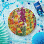 Snapdragons Colorful Floral Papieren Bordje (Feest)