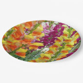 Snapdragons Colorful Floral Papieren Bordje (Gekanteld)