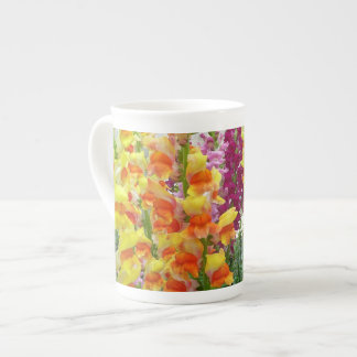 Snapdragons Colorful Floral Porselein Kop