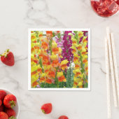 Snapdragons Colorful Floral Servetten (Insitu)