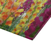 Snapdragons Colorful Floral Snijplank (Hoek)