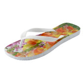 Snapdragons Colorful Floral Teenslippers (Schuin)