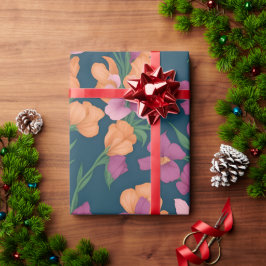 Snapdragons regenboog kleurrijk gepersonaliseerd p cadeaupapier