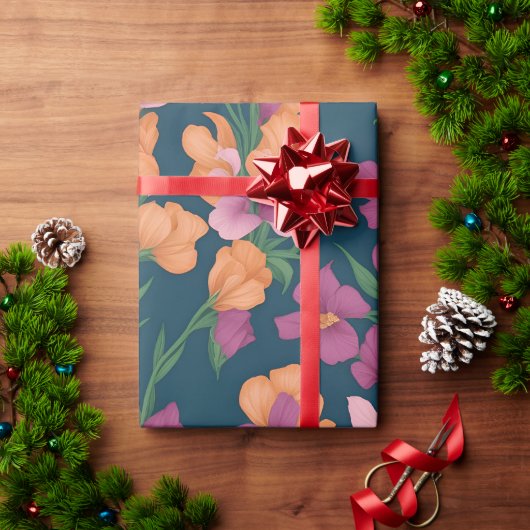 Snapdragons regenboog kleurrijk gepersonaliseerd p cadeaupapier (Feestdagen Geschenken)