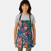 Snapdragons regenboog kleurrijk gepersonaliseerd p schort (Insitu)