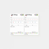 Snapedle Holiday Gift Wrapping Post It Labels Post-it® Notes (Voorkant)