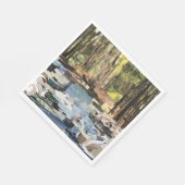 Snappapier "Swans on the River" met Willowcatdesig Servet (Hoek)