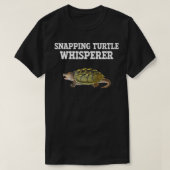 snappende turtle whisper, snappende schildpad t-shirt (Design voorkant)