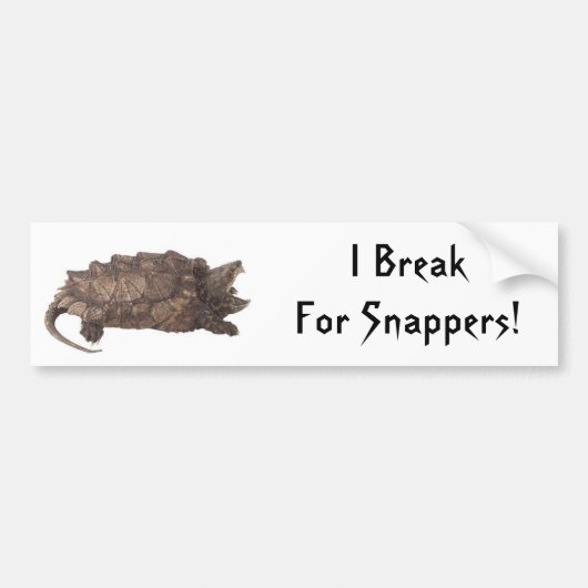 Snapper Bumpersticker (Voorkant)